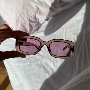 GUCCI PURPLE RECTANGLE SUNGLASSES